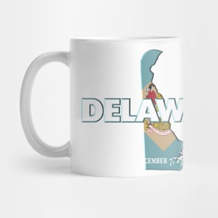 Delaware Colored State Mug